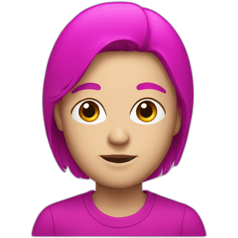 Magenta Fan emoji