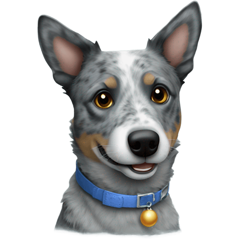 Blue heeler happy new year emoji