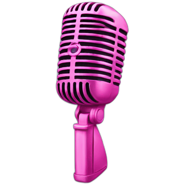 pink microphone emoji