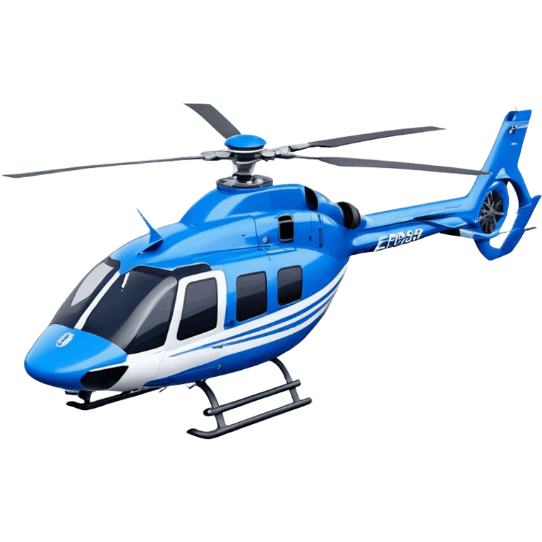 Eurocopter EC135 - Airbus Helicopters (Model Year: 2020) (Iconic colour: Blue and white) emoji