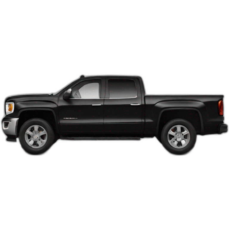 black GMC truck emoji