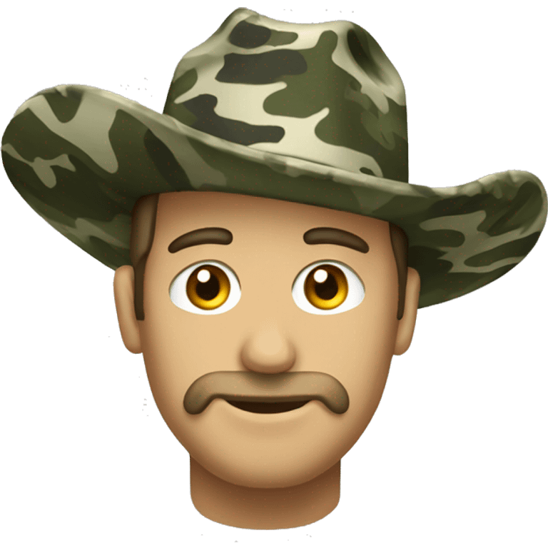 camo cowboy hat emoji