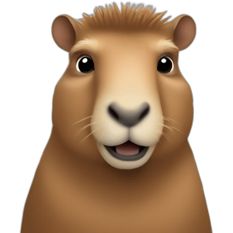 Un homme capybara emoji