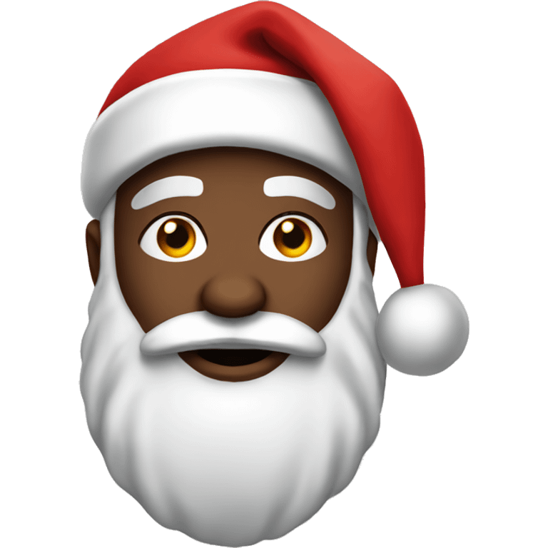 Black santa emoji