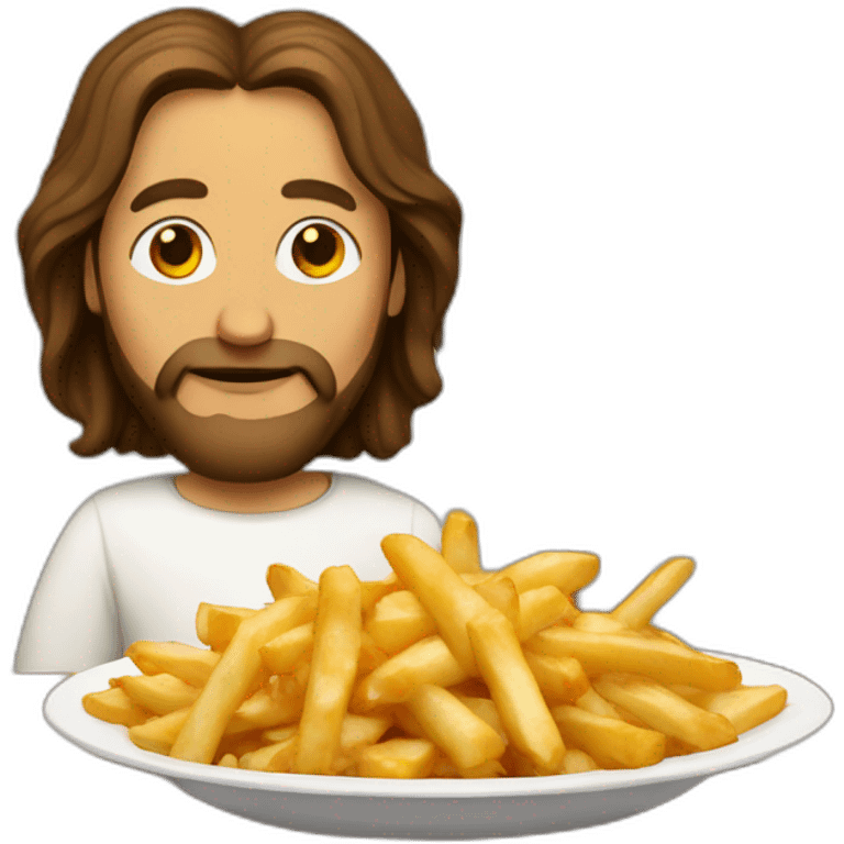 Jesus avec poutine emoji