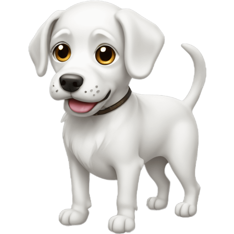 Dog white emoji