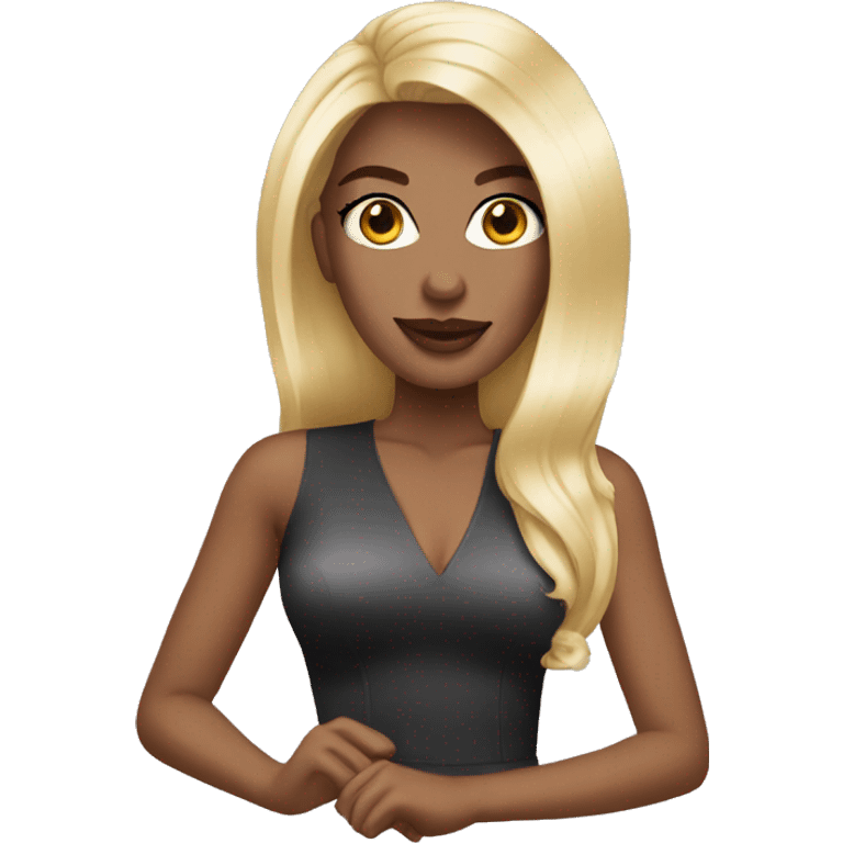 Blonde glamour brunette  emoji