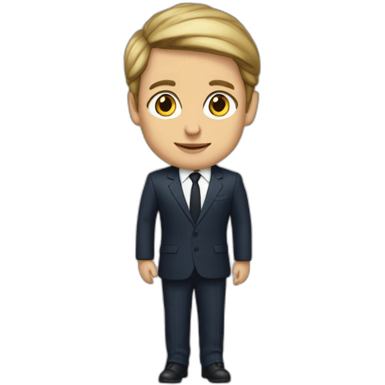 Macron en fille emoji