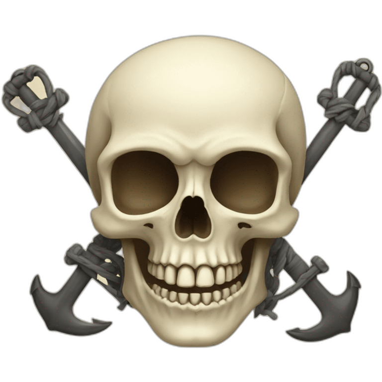 Skull with anchor emoji