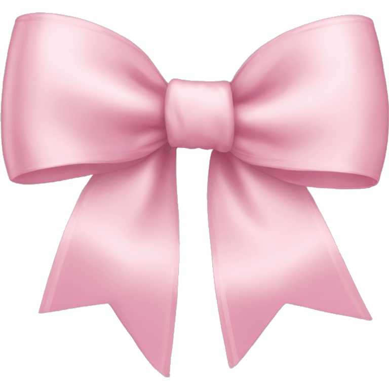 light pink ribbon bow emoji