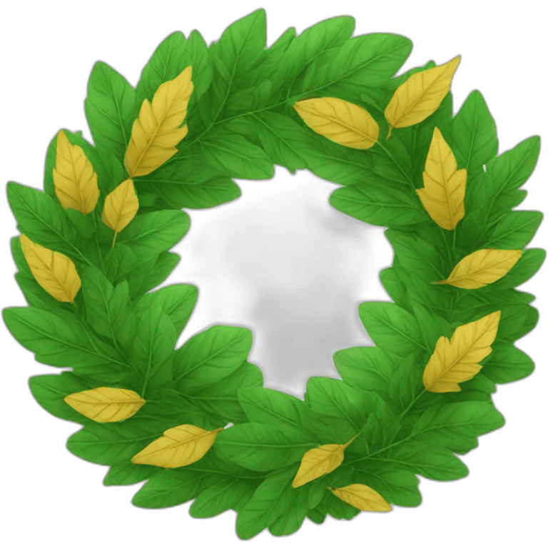 leaf wreath emoji