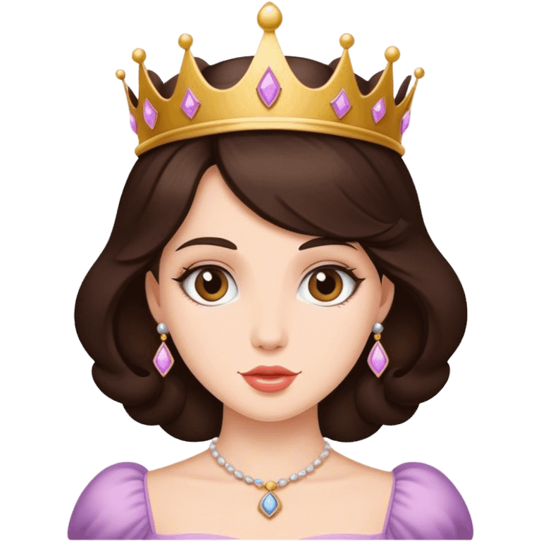 Princess vintage brunette  emoji