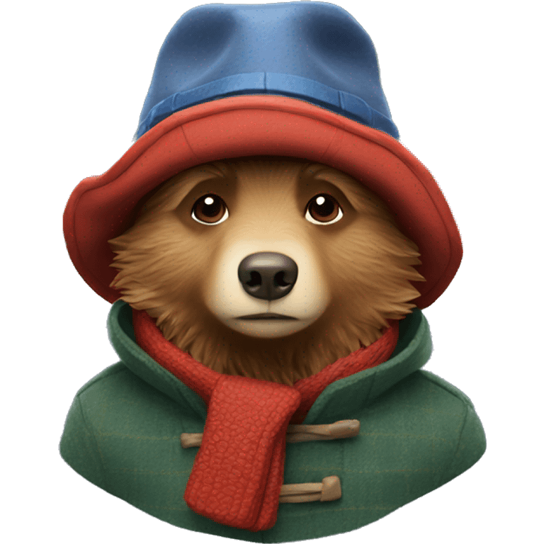 Paddington in winter hat emoji