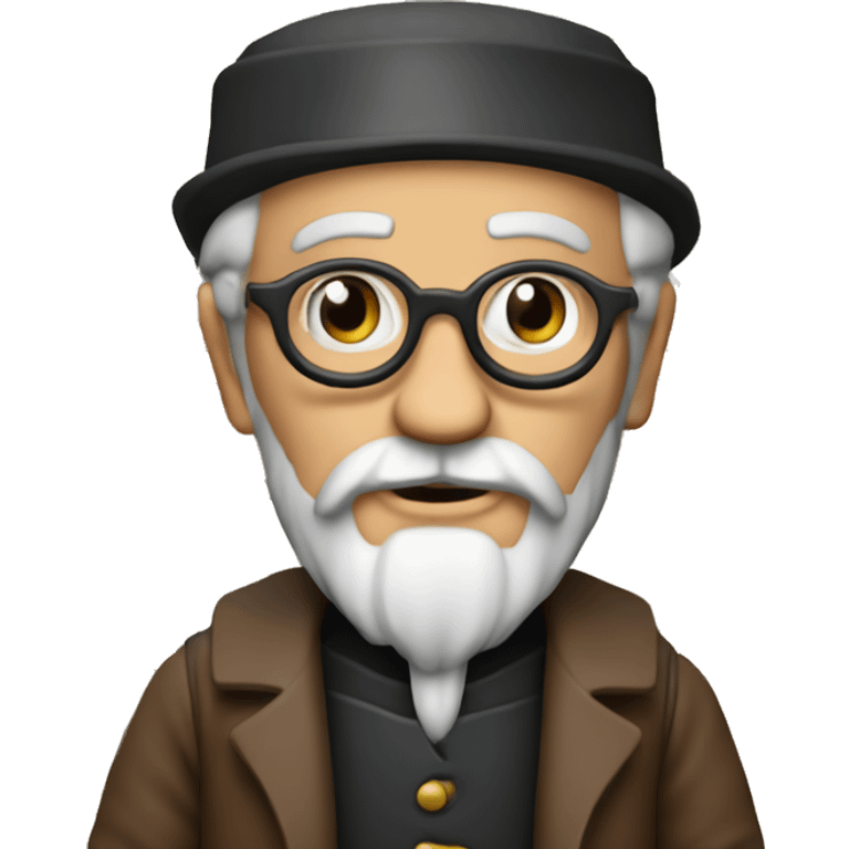 Gutenberg, with books, inventor, enius emoji