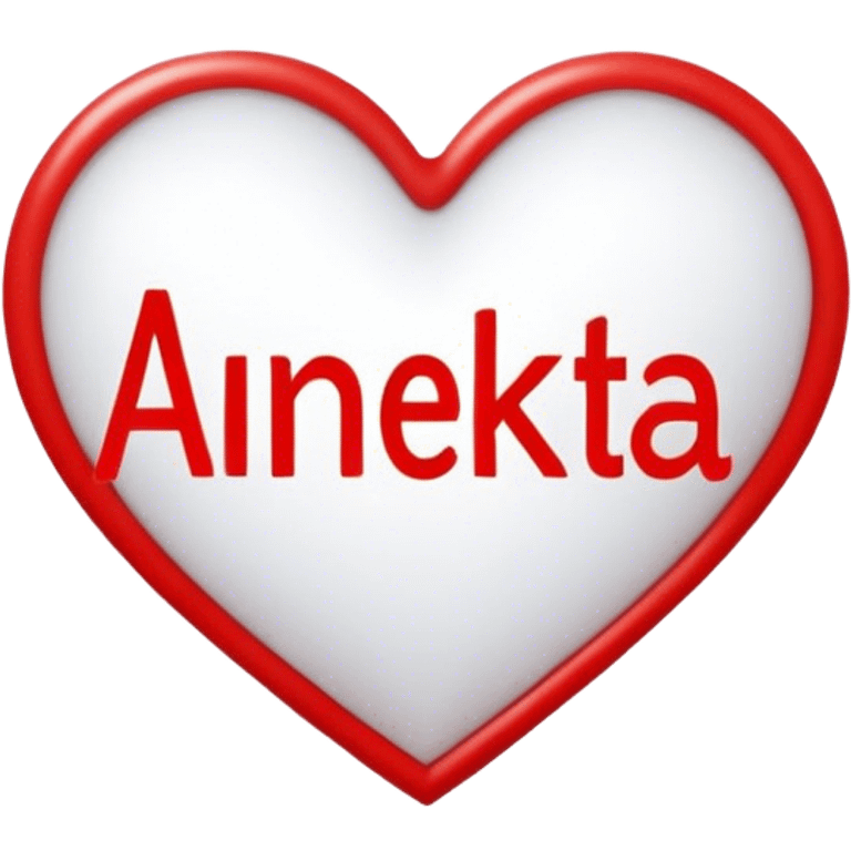 heart with word "ANETKA" inside emoji