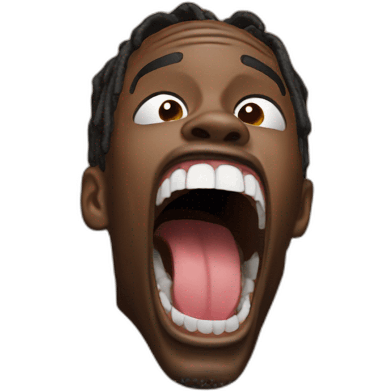 travis scott screaming emoji