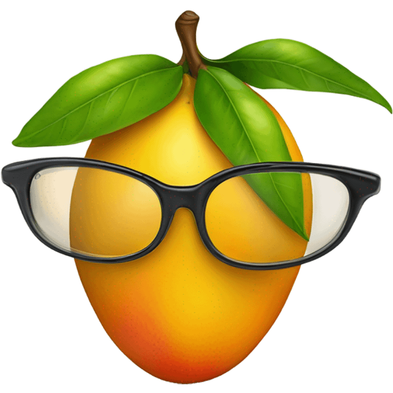 mango with glasses emoji