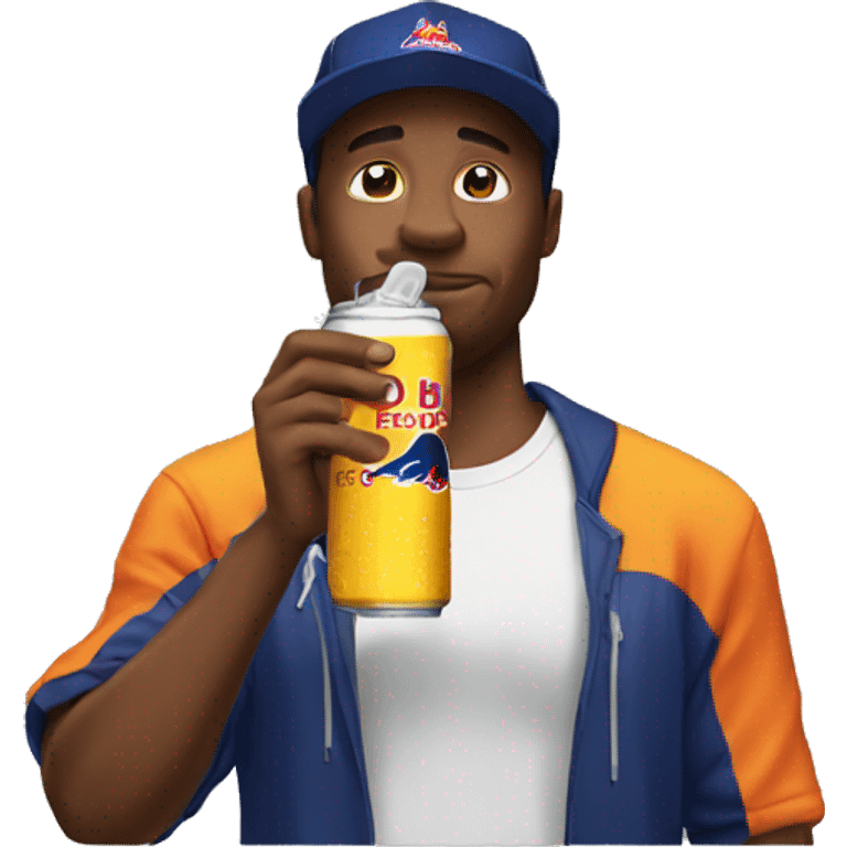 The man who drinks redbull emoji