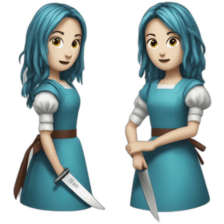 alice made returns With knife emoji