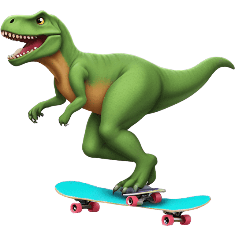 trex on a skateboard  emoji