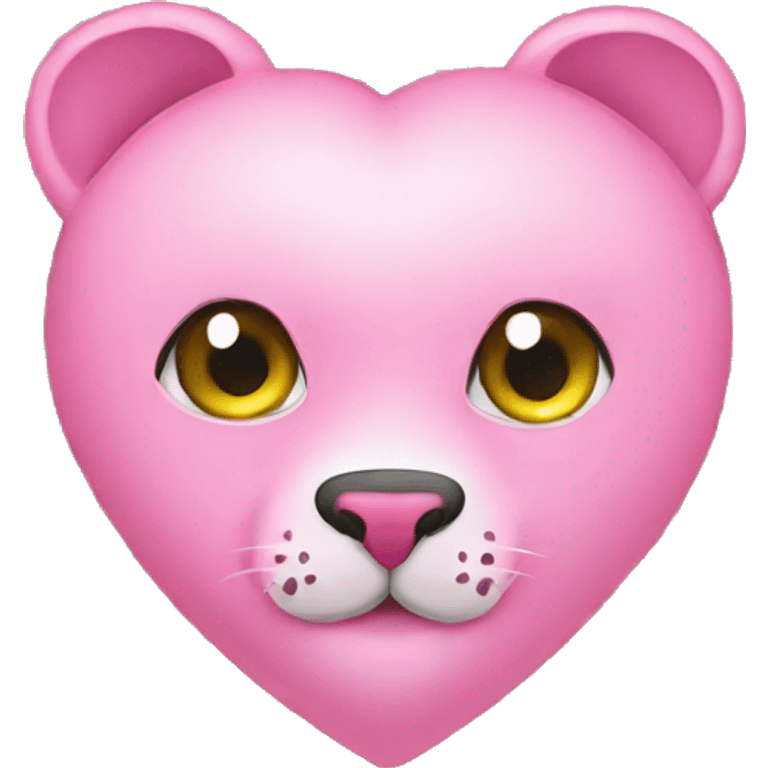 pink heart and leopard emoji