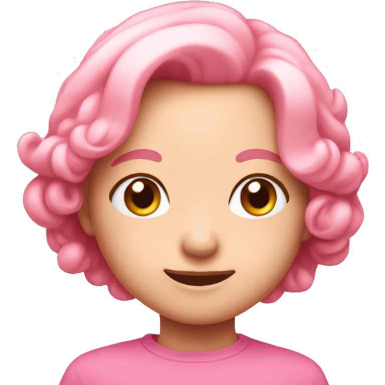 Very cute pink emoji emoji