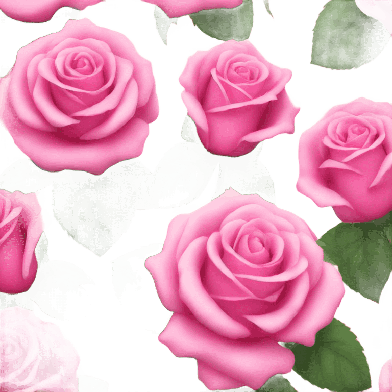 Pink roses  emoji