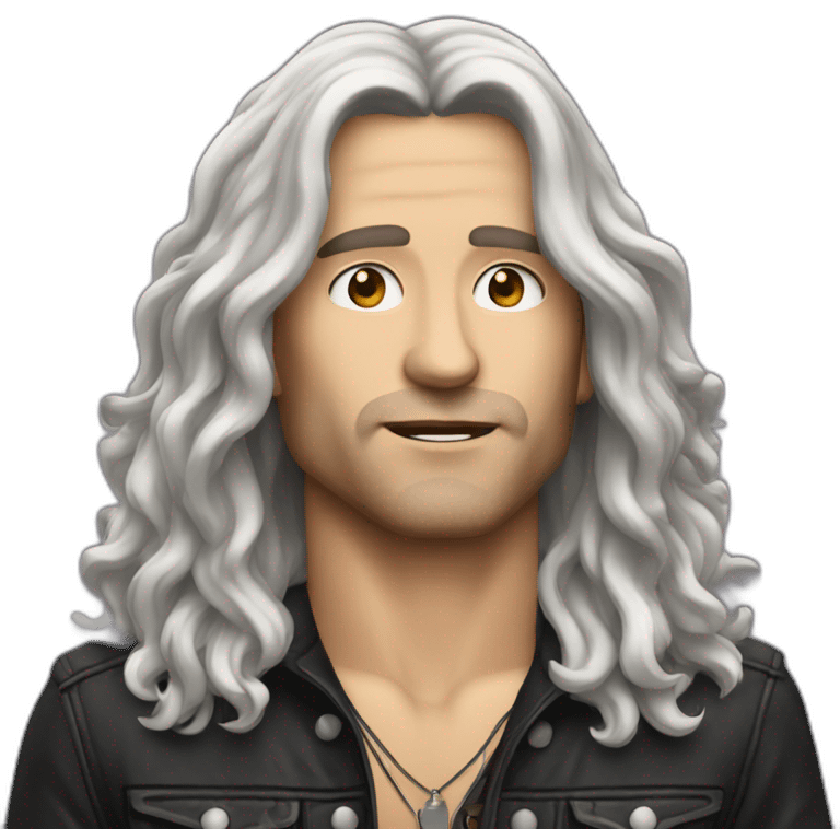 long haired rocker guy emoji