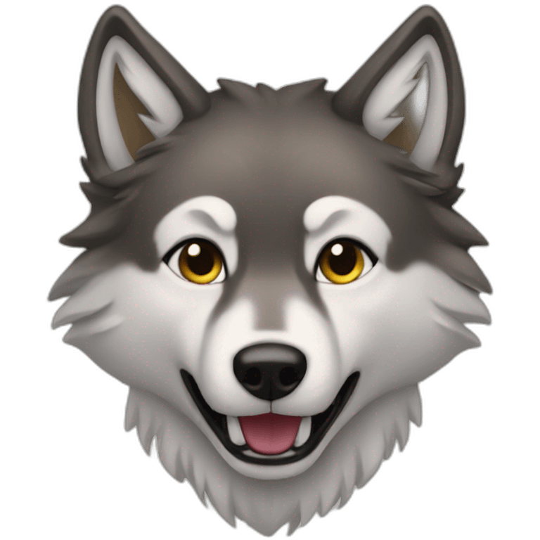 Charmed wolf emoji