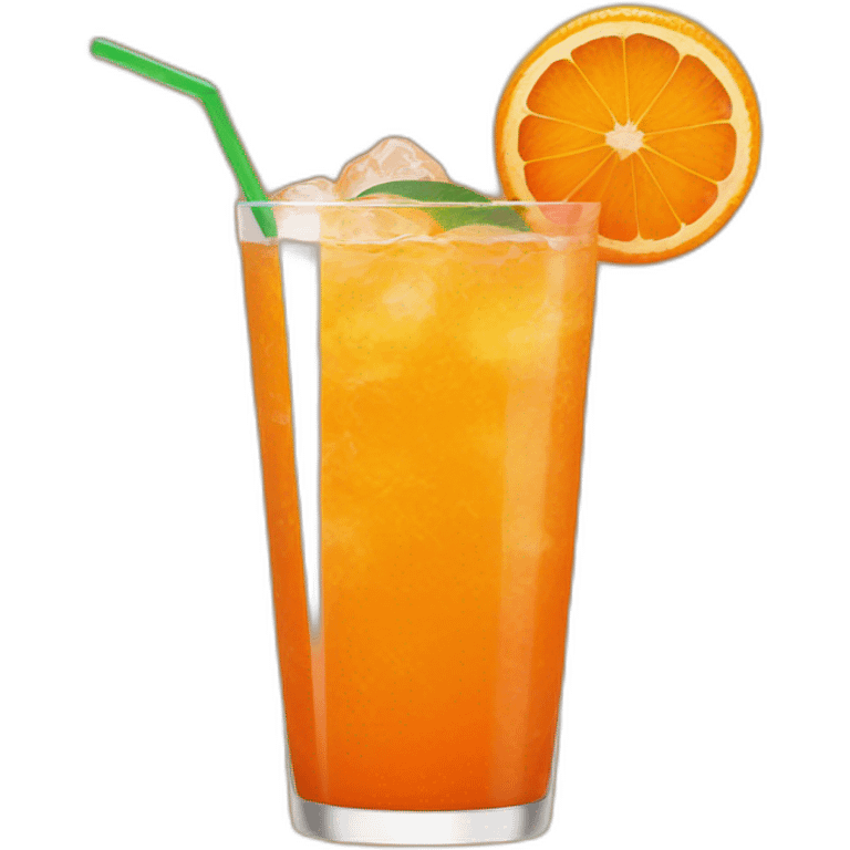 orange decoration cocktail emoji