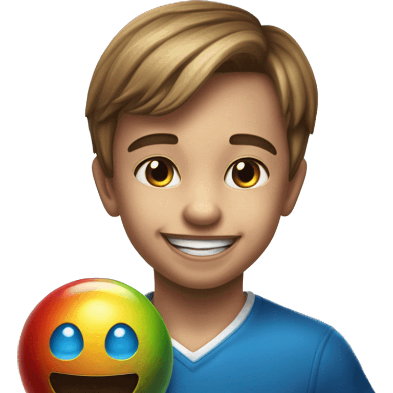 7 year old boy missing two front teeth playing skeetball at dave and busters  emoji