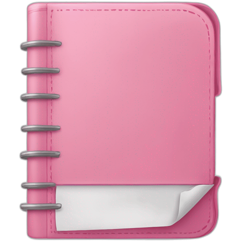 pink bookmarked diary emoji