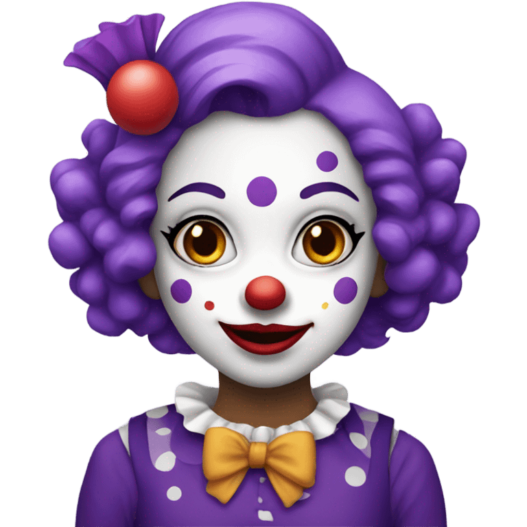 clown girl purple theme emoji