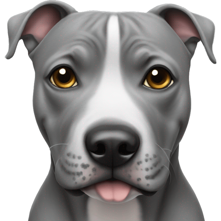 grey staffy emoji