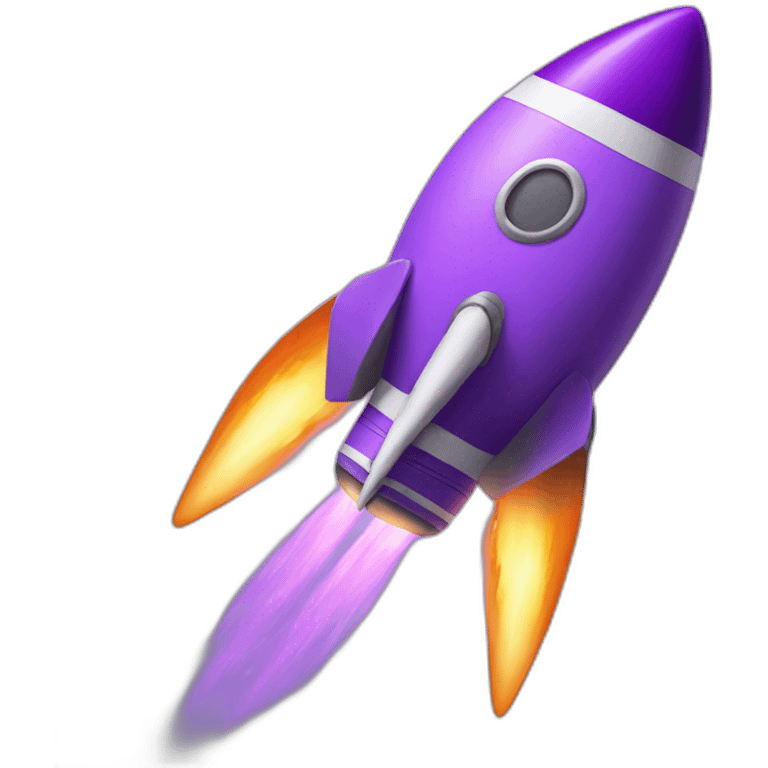 purple-rocket emoji