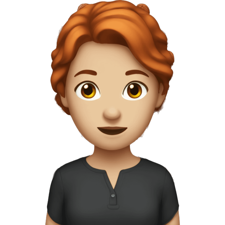 auburn hair girl emoji