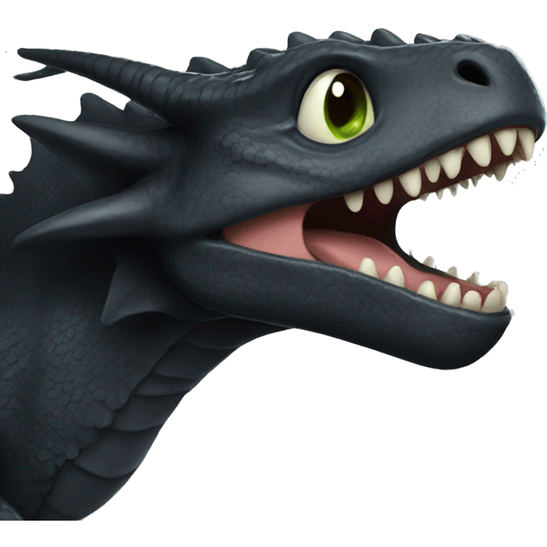 A toothless dragon  emoji