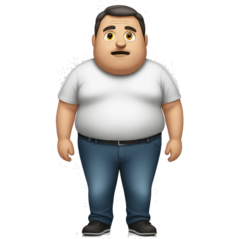 overweight man emoji