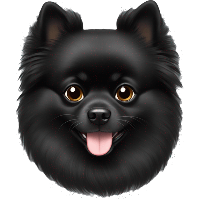 Black Pomeranian  emoji