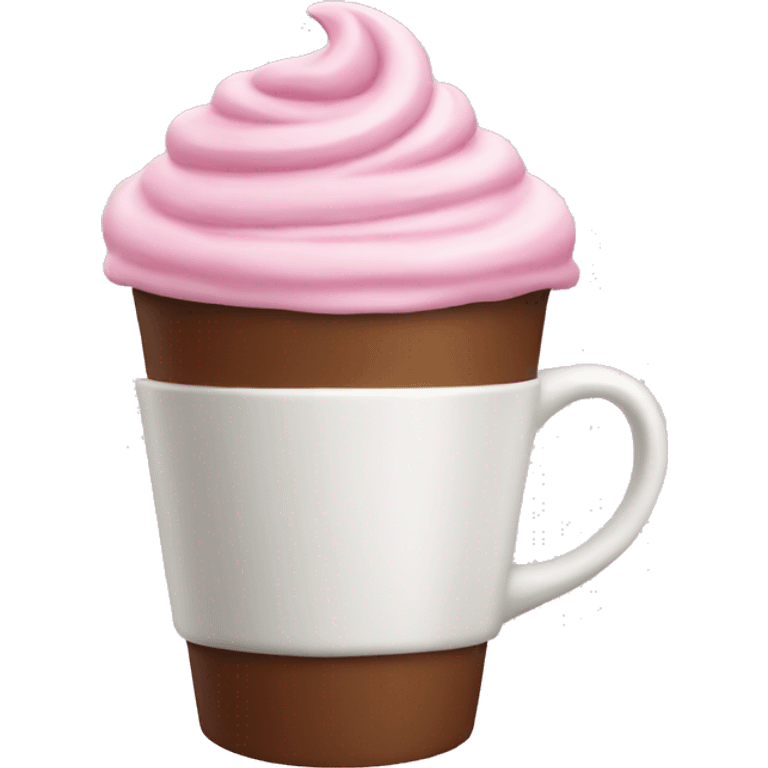 Pink capuchino  emoji