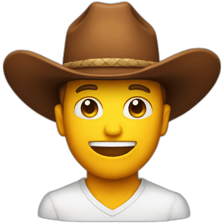 emoji cowboy, flaming hat emoji