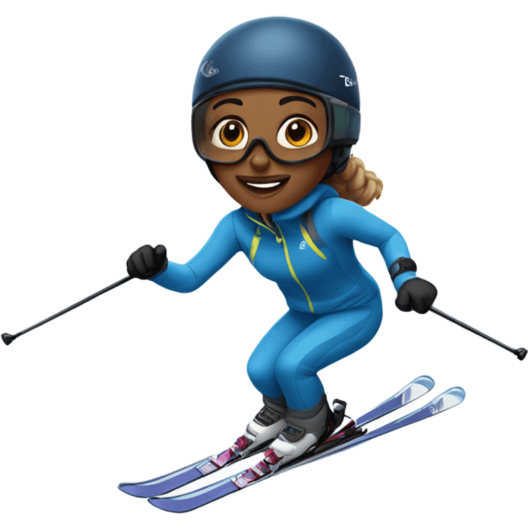 Tracey Terry skiing  emoji