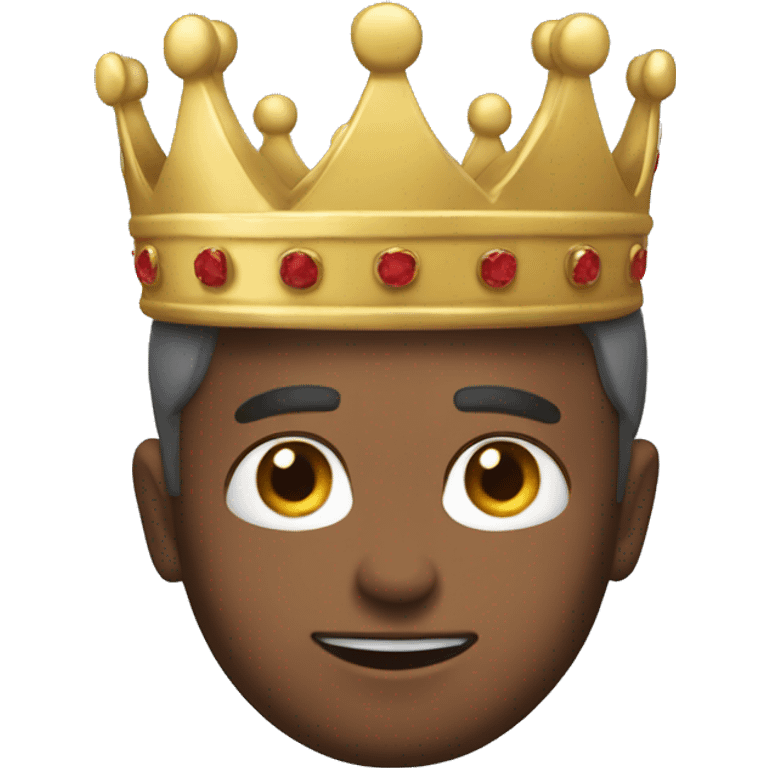 The man grab crown emoji