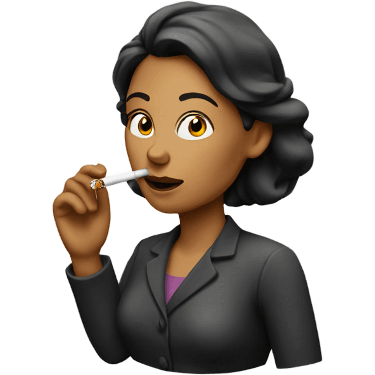 Woman smoking emoji