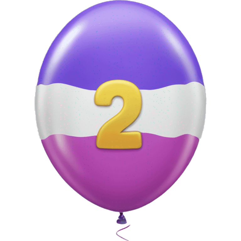 Number 29 shape balloon emoji