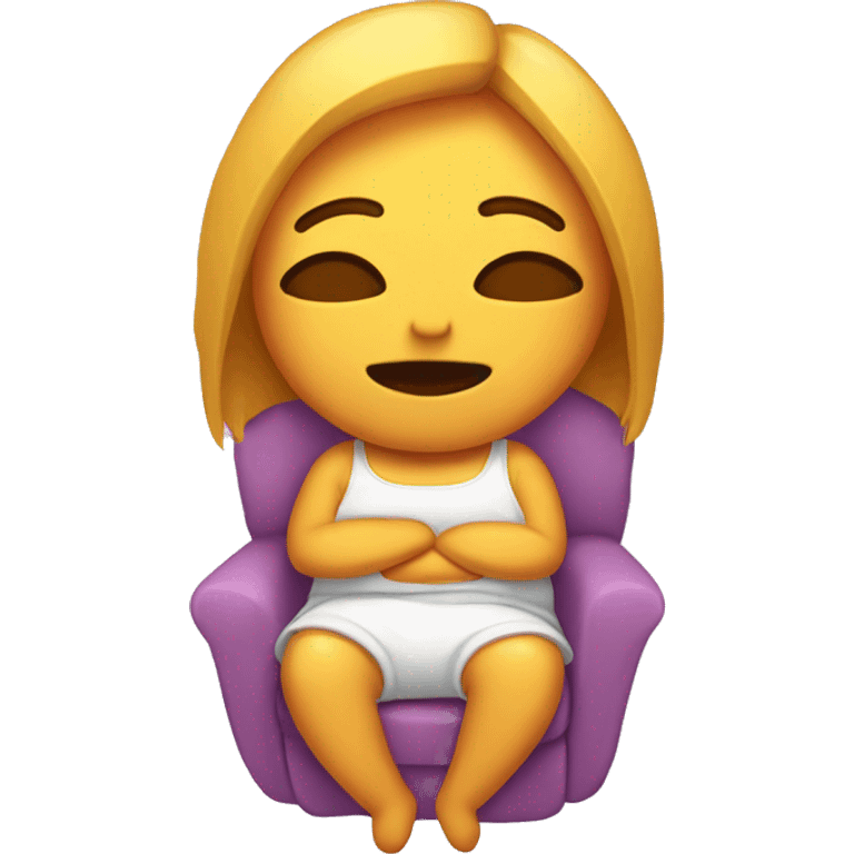 chica dormida  emoji