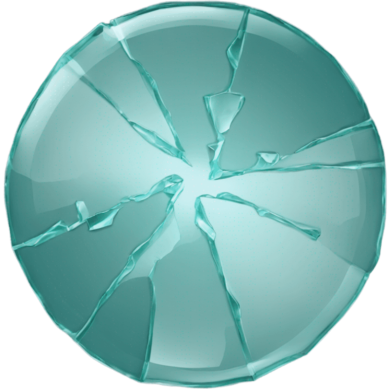 broken radial glass emoji