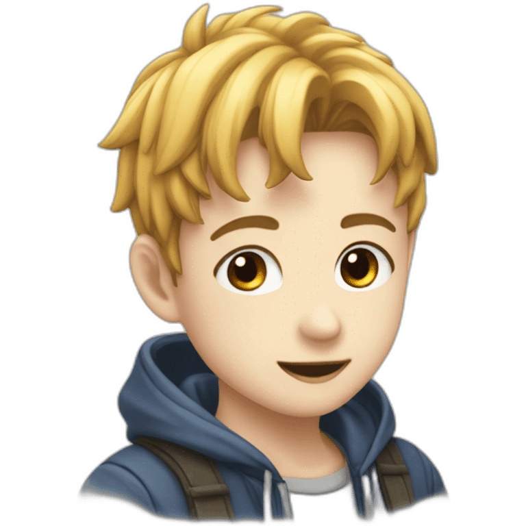 Garçon manga bea emoji