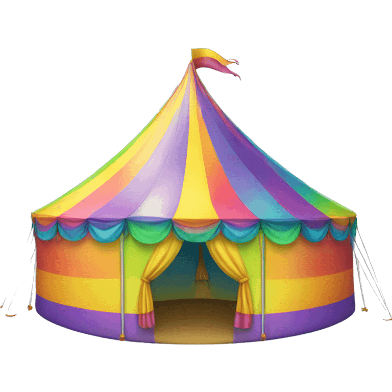 rainbow carnival tent emoji