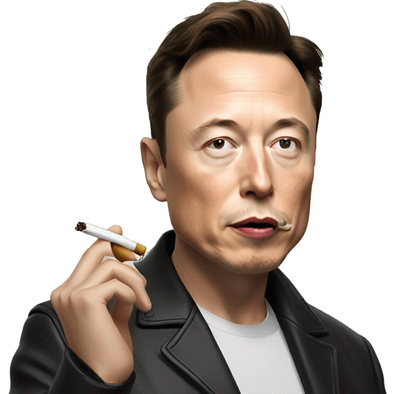 Elon musk smoking weed emoji